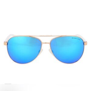 MICHAEL KORS 100% AUTHENTIC TURQUOISE GLASS SUNGLASSES WITH WHITE & ROSE GOLD!